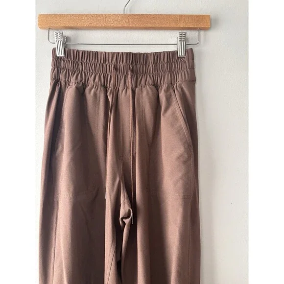 Abercrombie & Fitch Joggers Pants Women's Drawstring Brown Size XS Athleisure‎ - Picture 2 of 6